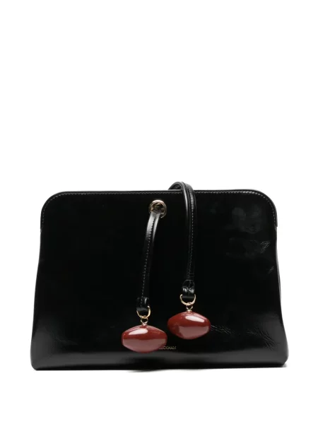 Δερμάτινος clutch Victoria Beckham μαύρο