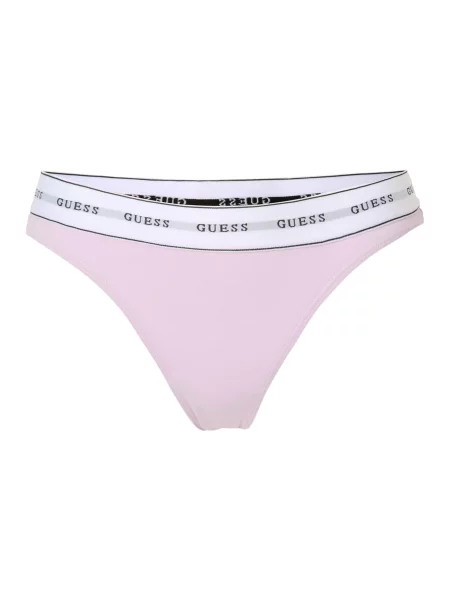 GUESS Tanga CARRIE mov prună / negru alb