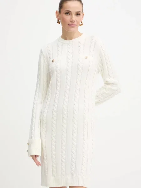 Рокля с вълна Guess ELSA бежово