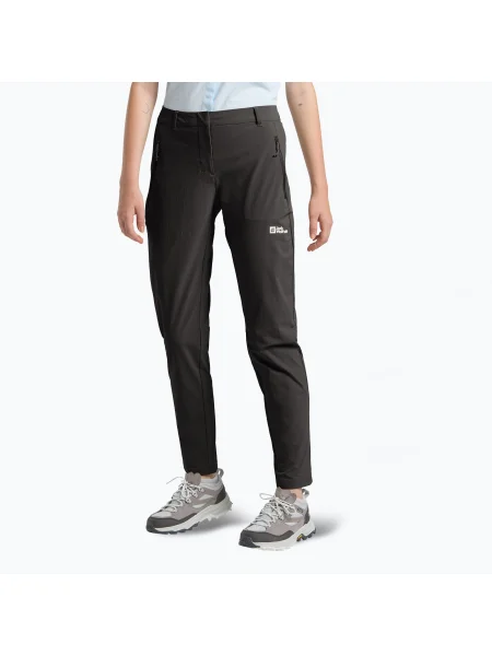 Pantaloni de trekking pentru femei Jack Wolfskin Hikeout negru