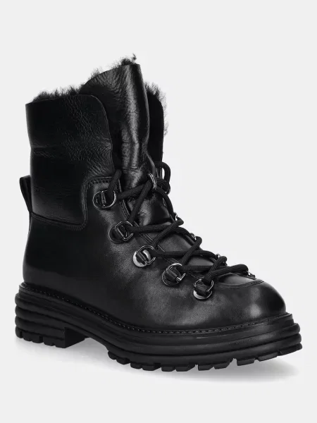 Кожаные сапоги Answear.lab черные