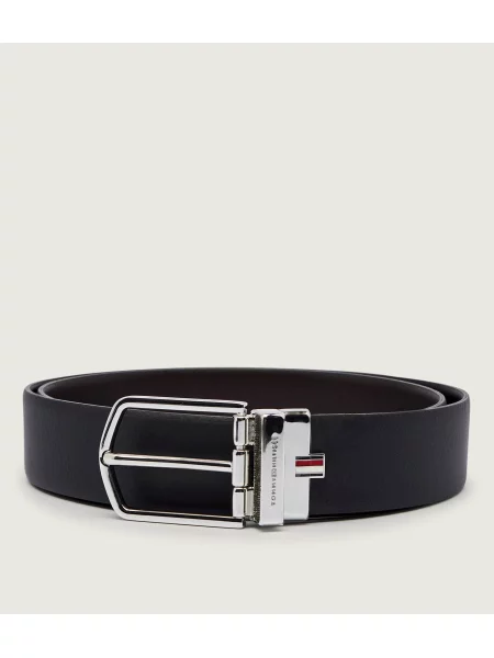 Tommy Hilfiger Curea din piele cu două fețe BUSINESS LUX negru