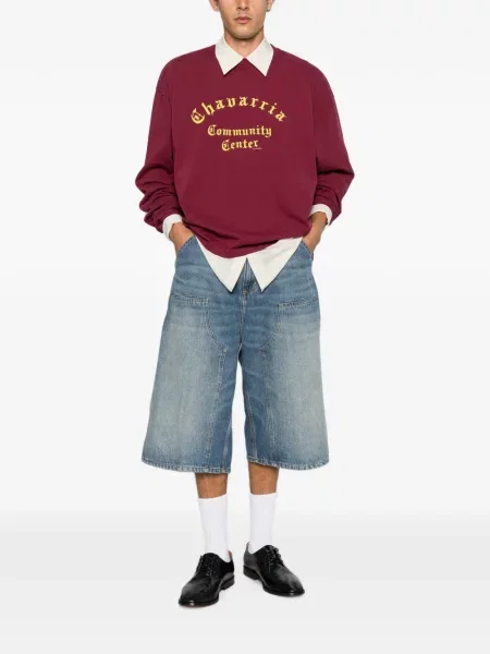 Lung tricou Willy Chavarria roșu