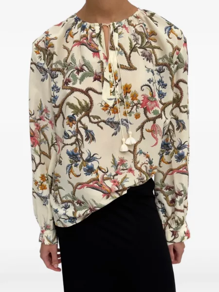 Bluză Rodebjer cu model floral cu imagine