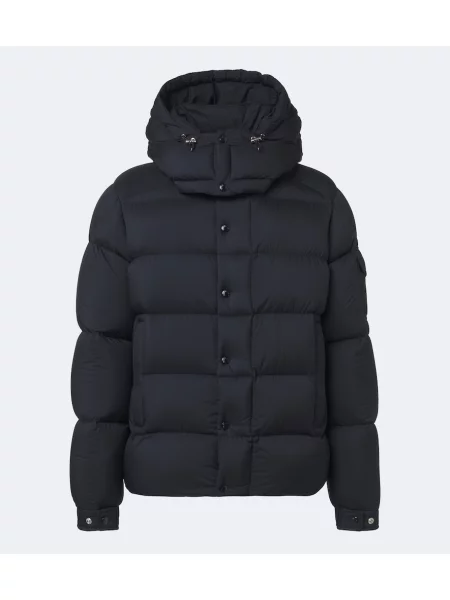 Geacă cu puf Moncler Maya cu glugă albastru