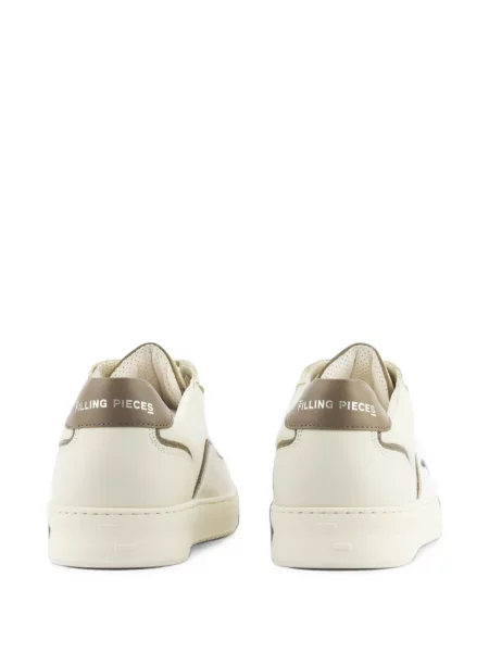 Sneakerși Filling Pieces din piele alb