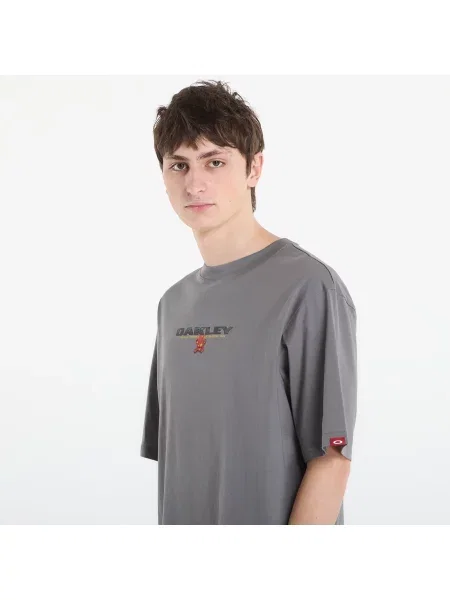 Tričko Oakley Flame F&B Ss Tee Granite Gray L