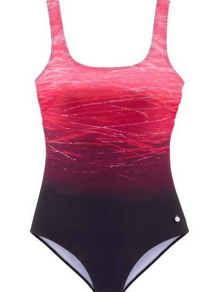 LASCANA Enodelne kopalke / bordo rdeča