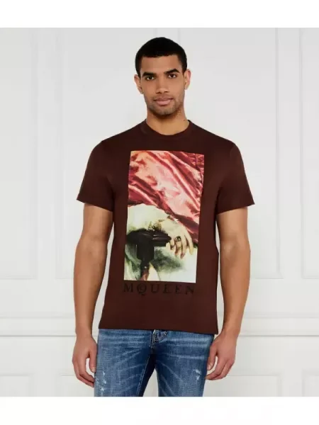 Alexander McQueen Tricou maro