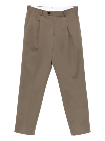 Plisované kalhoty Be Able hnědé