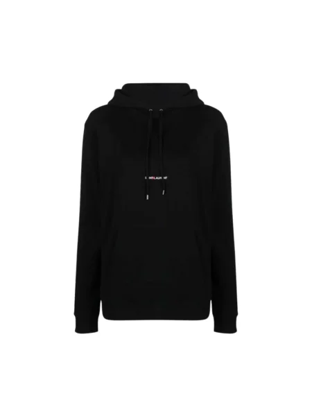 Bluza z kapturem Saint Laurent czarna