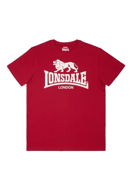 LONSDALE Tricou roșu alb
