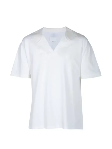 Scurt tricou Maison Margiela cu decolteu în V alb