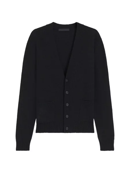 Kardigan Boss z dekoltem w serek czarny