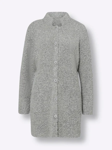 Heine Geacă tricotată deschis gri
