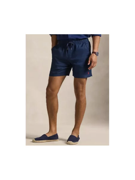 Polo Ralph Lauren Szorty Mężczyzna L Len Linen Shorts niebieski
