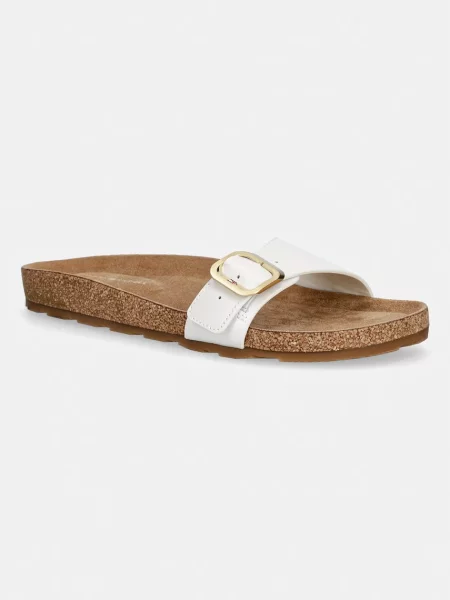 Tommy Hilfiger De piele șlapi alb