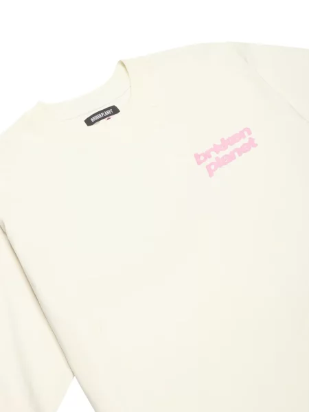Tricou Broken Planet cu imagine alb