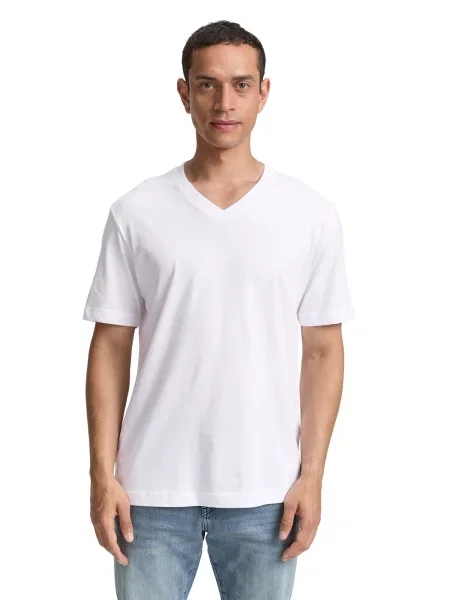 TOM TAILOR Tricou alb