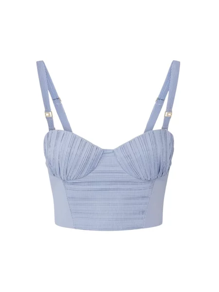 Top Elisabetta Franchi niebieski