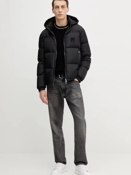 Armani Exchange geacă de puf negru