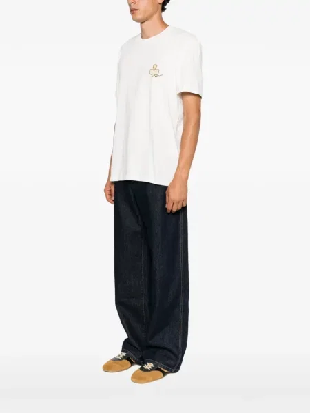 Tricou Marant cu broderie alb