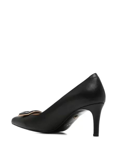 Pantofi cu toc Sergio Moretti Firenze cu cataramă negru