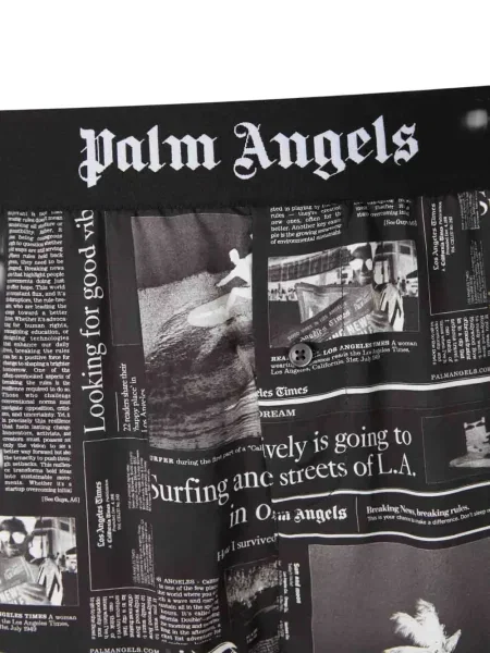 Σορτς Palm Angels με σχέδιο μαύρο
