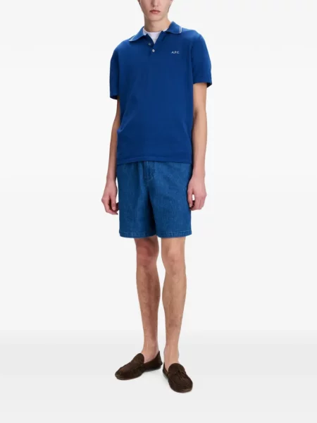 Pantaloni scurți A.p.c. albastru