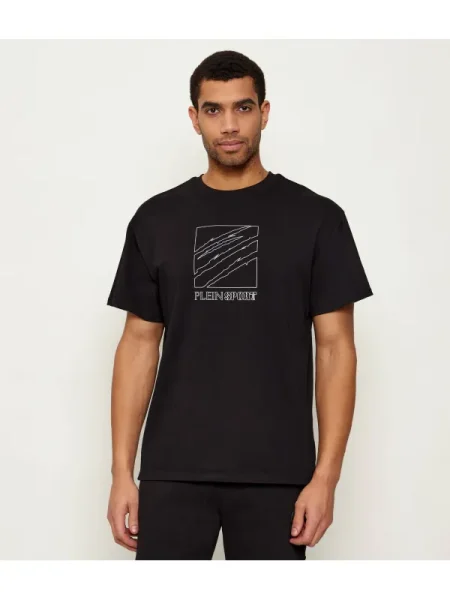 Plein Sport Tricou Scratch Logo negru