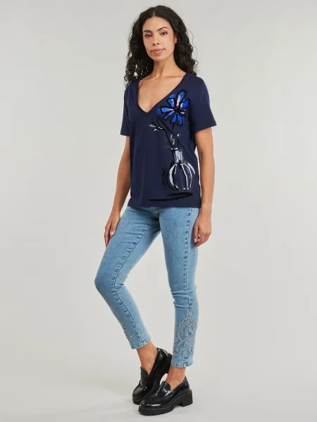 Desigual Tricou Dumas Bleumarin albastru