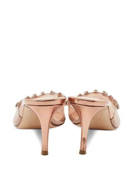 Papuci tip mules Gianvito Rossi de cristal