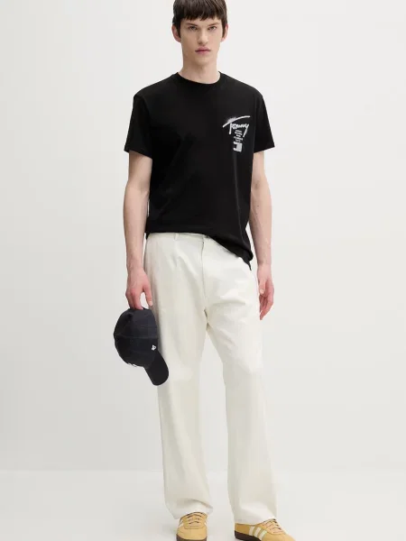 Tommy Jeans kratka majica črna
