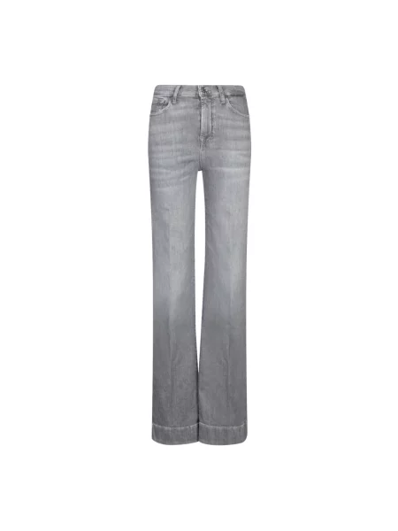 Jeansy dzwony 7 For All Mankind dzwony szare