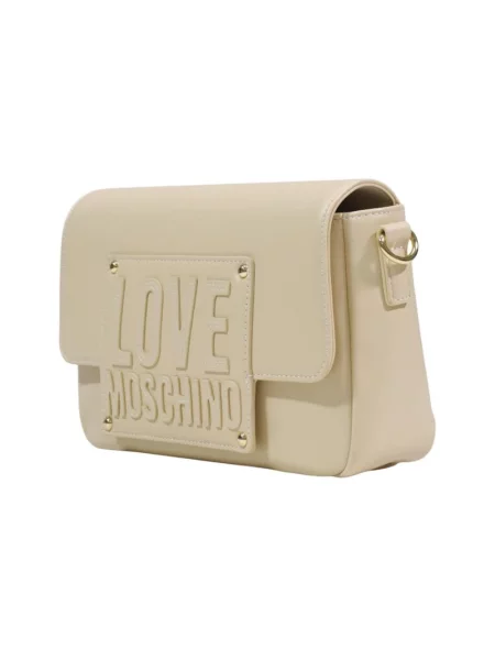 Torebka Love Moschino pikowana beżowa