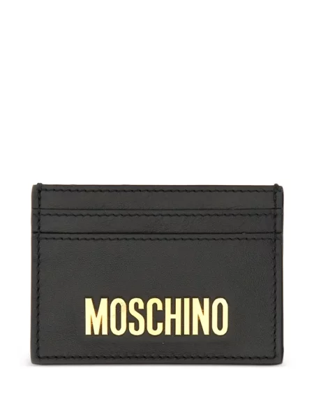Portofel Moschino cu autograf negru