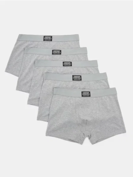 Sinsay boxerky 5 balení šedá