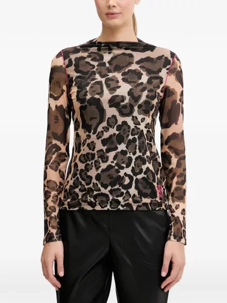 Top Sportalm cu imagine cu model leopard maro