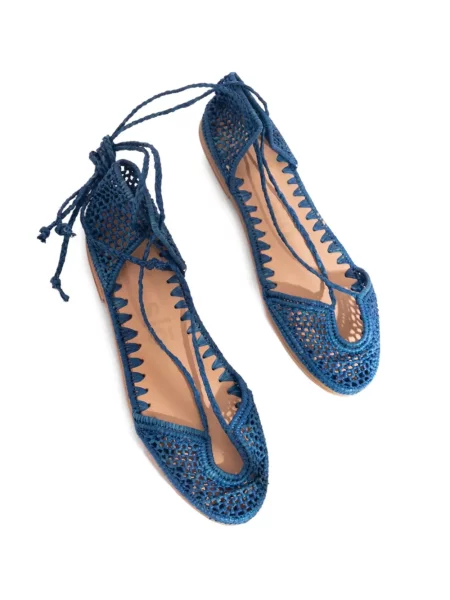 Csipkés balerina Slo_hand_made kék