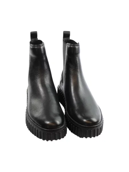 Botki Clarks skórzane czarne