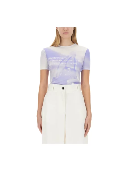 Koszulka Jil Sander niebieska