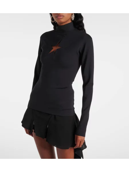 Top Mugler negru