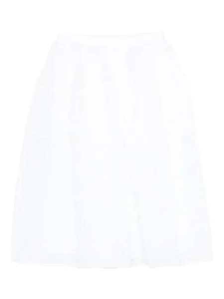 Fustă midi Cecilie Bahnsen până la genunchi alb