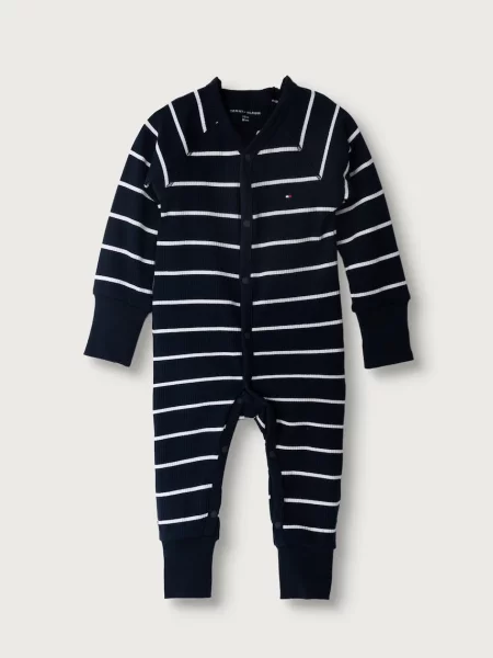 Tommy Hilfiger kombinezon za bebe od pamuka s elastanom plava