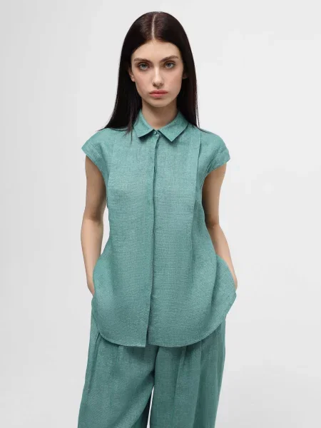 Рубашка Emporio Armani синяя