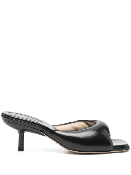 Papuci tip mules Ottange din piele negru