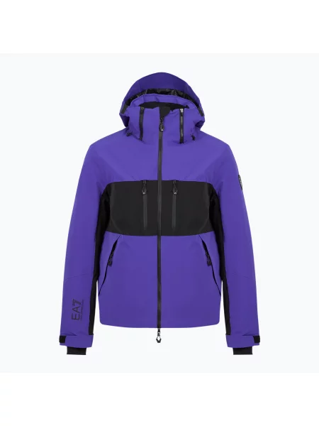Geacă de schi pentru bărbați Emporio Armani Ski Kitzbuhel Colorblock clematis blue albastru