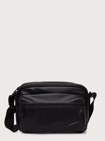 Nike Sportswear crossbody kabelka z imitace kůže Heritage Premium černá