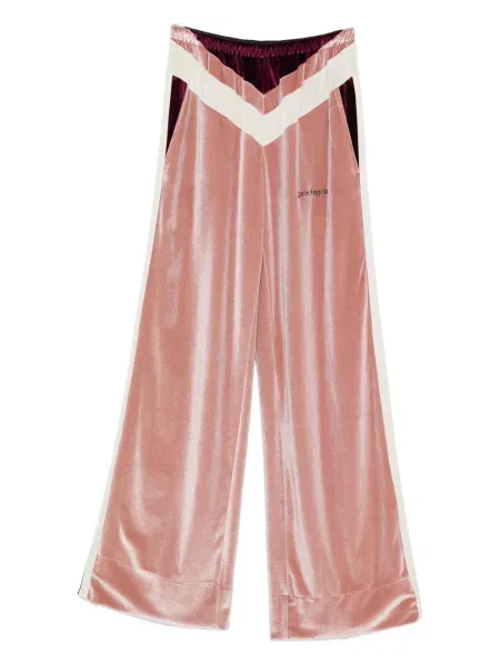 Pantaloni Palm Angels cu dungi roz