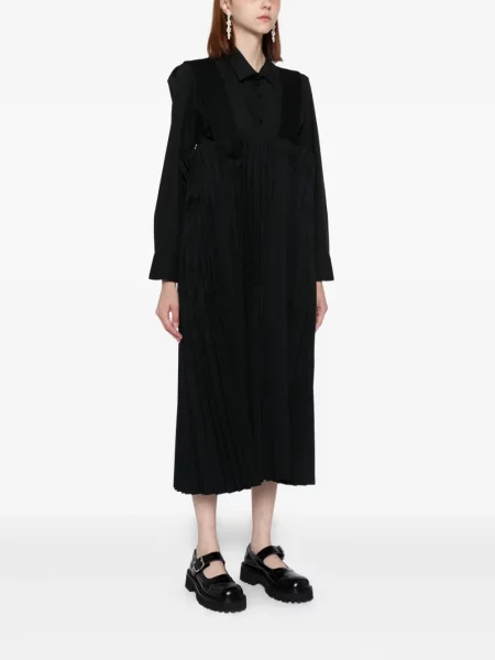 Rochie Comme Des Garçons plisată de costum negru